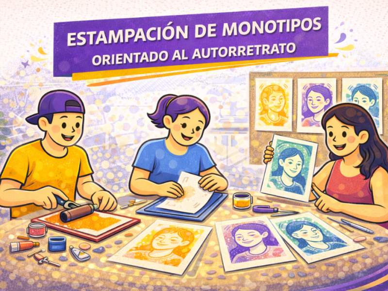 Taller creativo "Estampación de monotipos orientado al autorretrato"